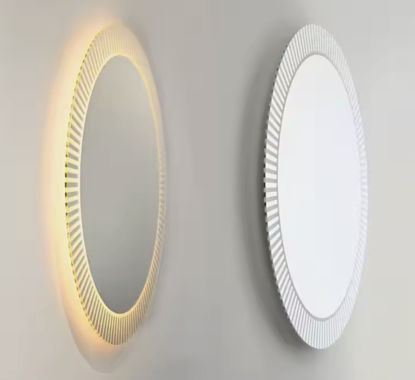 The Round Bathroom Wall Mirror with LED Backlit design is the perfect combination of style and functionality for any modern space. 